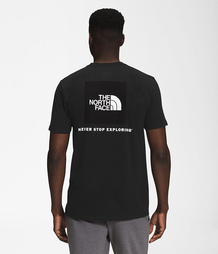The North Face Short Sleeve Box NSE Mens T-Shirts Black 470368-RGA